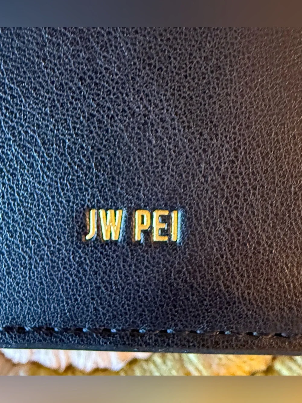 JW PEI Holly Metal Pendant Embellished Clutch Black